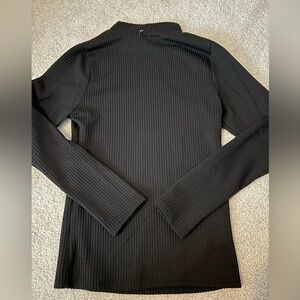 Brit and Bri Ribbed Black Turtleneck Size XS
